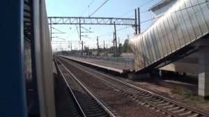 АЛЛЕГРО скоростной электро.- поезд 200 км-ч (1.5 метра до камеры) часть2 RZD-VR
