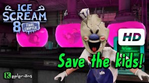 ICE SCREAM 8 TRUE ENDING UPDATE Full CUTSCENES | Save the kids! | High Definition