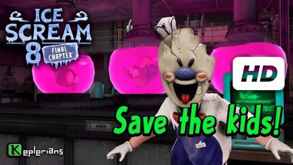 ICE SCREAM 8 TRUE ENDING UPDATE Full CUTSCENES | Save the kids! | High Definition