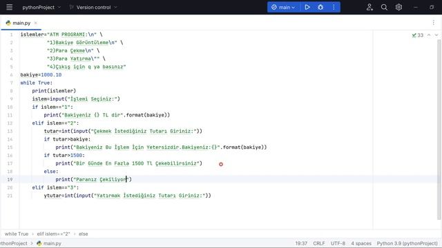 PYTHON|ATM Projesi смотреть онлайн
