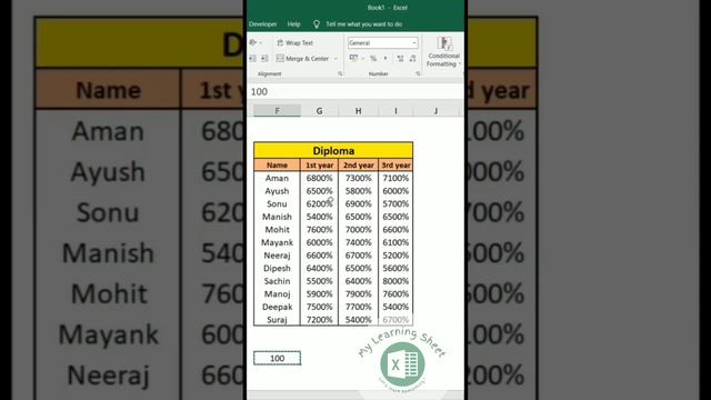 Excel tips tricks || short video excel || earn money from excel tricks || my learning sheet #excel смотреть онлайн