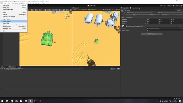 Перемещение объекта ASDW на клавиатуре Unity 3d (урок 3) смотреть онлайн
