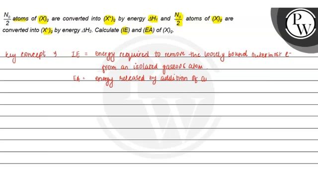 \( \frac{N_{0}}{2} \) atoms of \( (X)_{g} \) are converted into \( ... смотреть онлайн