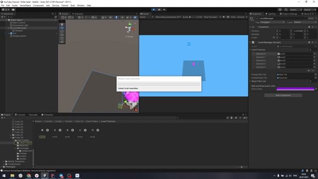 Создание уровней и переходов между уровнями в игре "Roller Splat" в Unity3D (Урок 4) смотреть онлайн