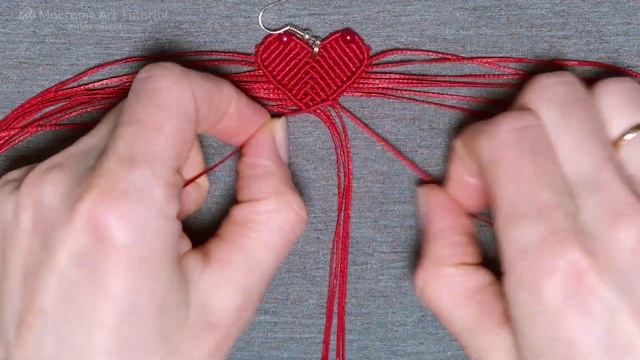 Macrame Earrings Tutorial | Macrame DIY | Macrame Heart Earrings