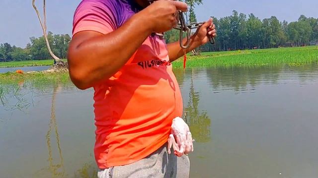 Best Hook Fishing Idea in River | Amazing boy catching big fish using hook in river work 100% смотреть онлайн