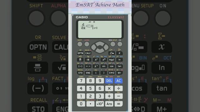 Finding derivatives using Casio 991 ex #emsat #emsat_math #امسات_ماث #derivatives #calculatortricks смотреть онлайн