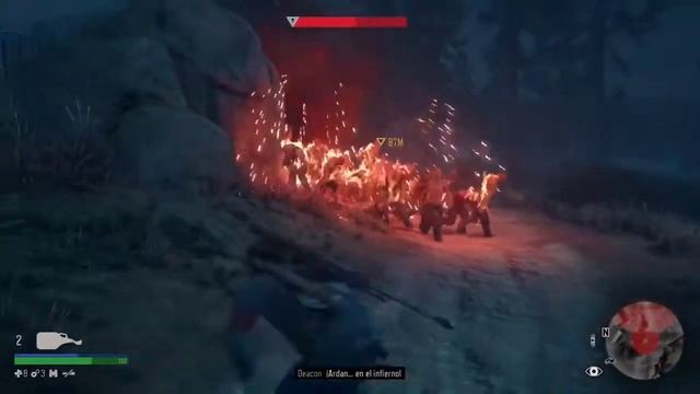 DAYS GONE || Quemando una horda completa. vídeo sin copyright. смотреть онлайн