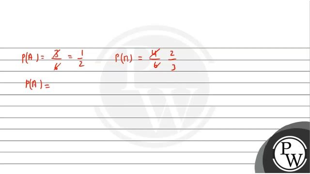A die is thrown once. Let A be the event that the number obtained i... смотреть онлайн