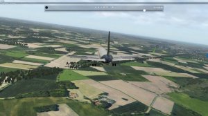 X Plane Посадка в ULLI Ветер порывистый , уход на второй круг