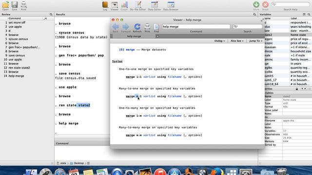 Stata for Undergraduates 14: Combining Data Sets II смотреть онлайн
