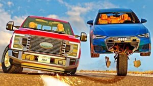 Отвалилось КОЛЕСО! 2 - подборка аварий BeamNGDrive