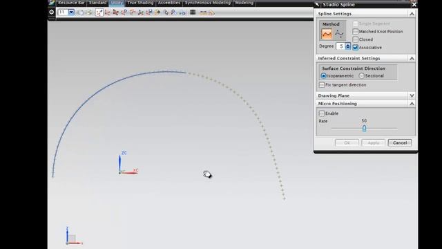 NX Modeling - Studio Spline смотреть онлайн