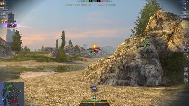 WoT blitz. B_O_R_B_O_R_O_B. AMX 50 100. Дал угля на Рудниках. смотреть онлайн