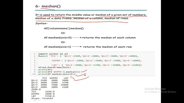 CLASS XII(IP) Data Frame Advance Function of Pandas смотреть онлайн