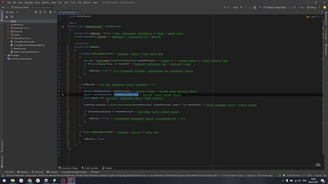Перемещение объекта в точку нажатия(rayCast) Unity 3d (урок 1) смотреть онлайн