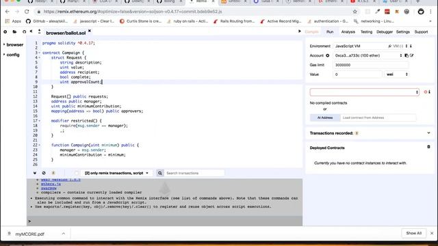 Ethereum Refactoring Request Structs (120) смотреть онлайн