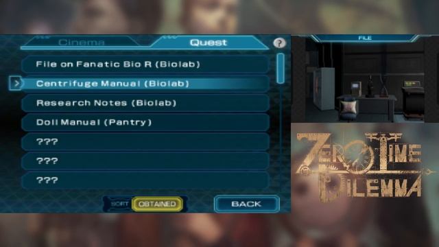 Zero Time Dilemma [BLIND] - Part 8: Science Experiment смотреть онлайн