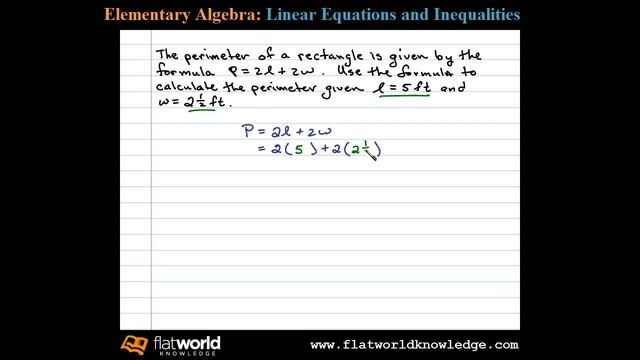 Perimeter Application Evaluate a Formula - Algebra - fwk - TryThis02-0103 смотреть онлайн