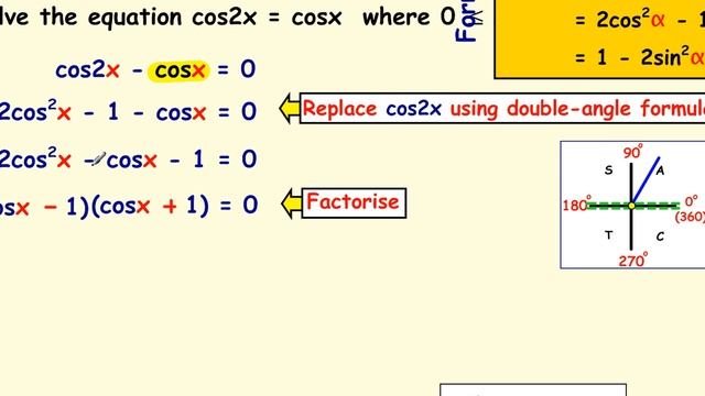Trigonometry - The Double Angle Formulae & Trig Equations (Part 3/3) смотреть онлайн