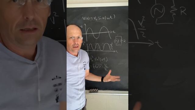 In AC circuits, what is the rms voltage ? смотреть онлайн