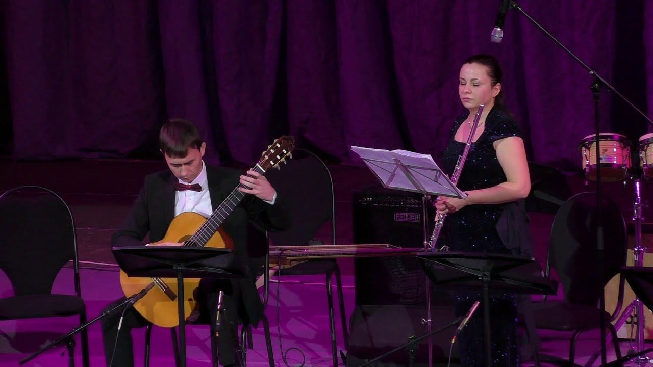 Рождество с гитарой 2019. Дуэт Иван Афанасьев и Анна Клименко, гитара и флейта