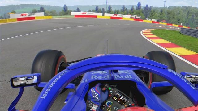 F1 2019 Даниил Квят Бельгия квалификация онборд смотреть онлайн