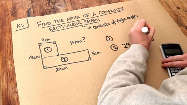 Key Skill - Find the area of a composite rectilinear shape. смотреть онлайн
