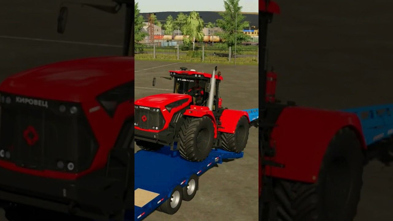 К-744, погрузка трактора на тралл. #fs22 #farming #farmingsimulator22 смотреть онлайн