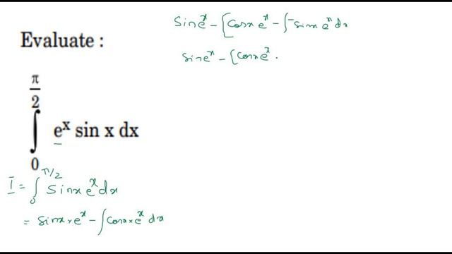 Integral 0 to pi/2(e^xsin(x)) dx. CBSE PLUS TWO MATHS | INTEGRATION смотреть онлайн