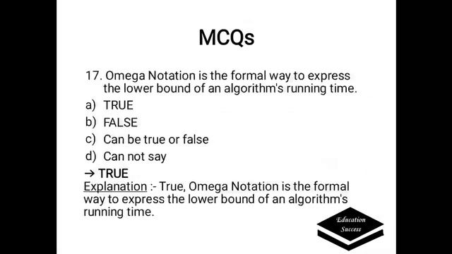 MCQs on Complexity of Algorithms смотреть онлайн