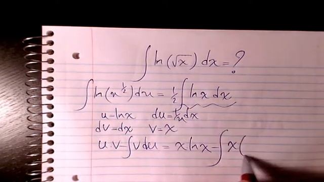 Integral of ln(sqrt(x))- How to integrate? Integral by substitution Calculus Indefinite Integral смотреть онлайн
