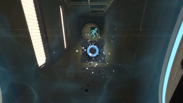 Portal 2: Dissolving a Weighted Storage Cube in Slow Motion смотреть онлайн
