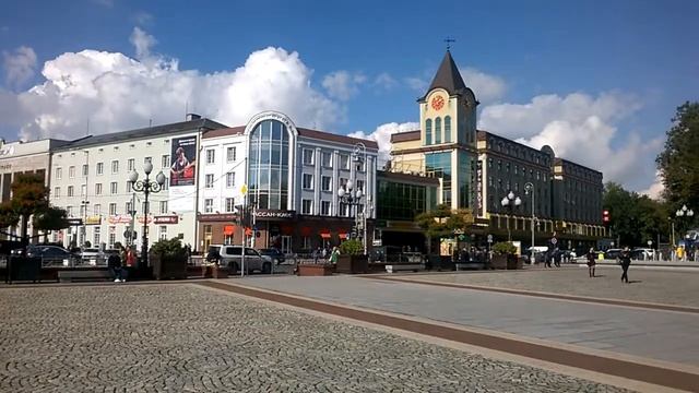 Калининград. Площадь победы / Kaliningrad. Victory Square, 14:00, 19.09.2017. смотреть онлайн