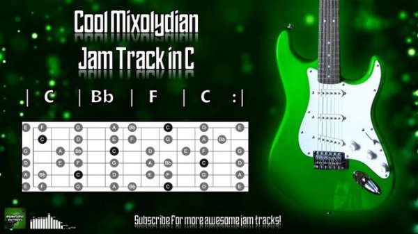 Cool Mixolydian Jam Track in C 🎸 Guitar Backing Track
