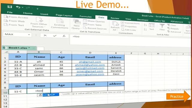 Excel LookUp Function смотреть онлайн