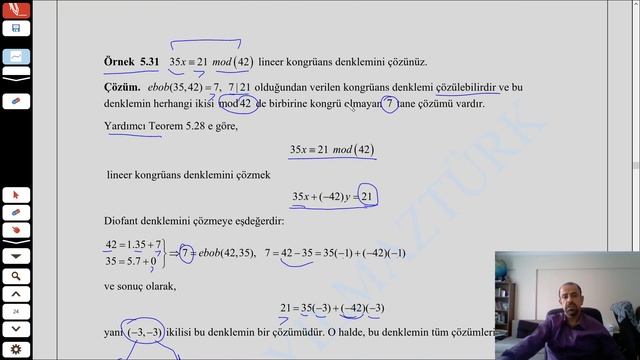 Sayılar Teorisi I (Lisans Dersi)- Video 17 Kongrüans Denklemi ve Çinlilerin Kalan Teoremi смотреть онлайн