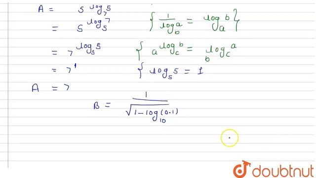 सरल कीजिये: root(3)(5^((1)/(log_(7)5) + (1)/(sqrt(1-log_(10)(0.1))))) | 11 | MATHEMATICS (DPP NO... смотреть онлайн