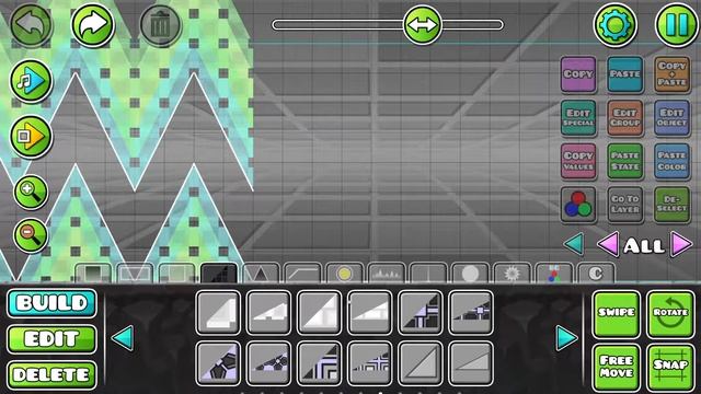 Строю Уровень "Cool Adventure" ! Geometry Dash смотреть онлайн