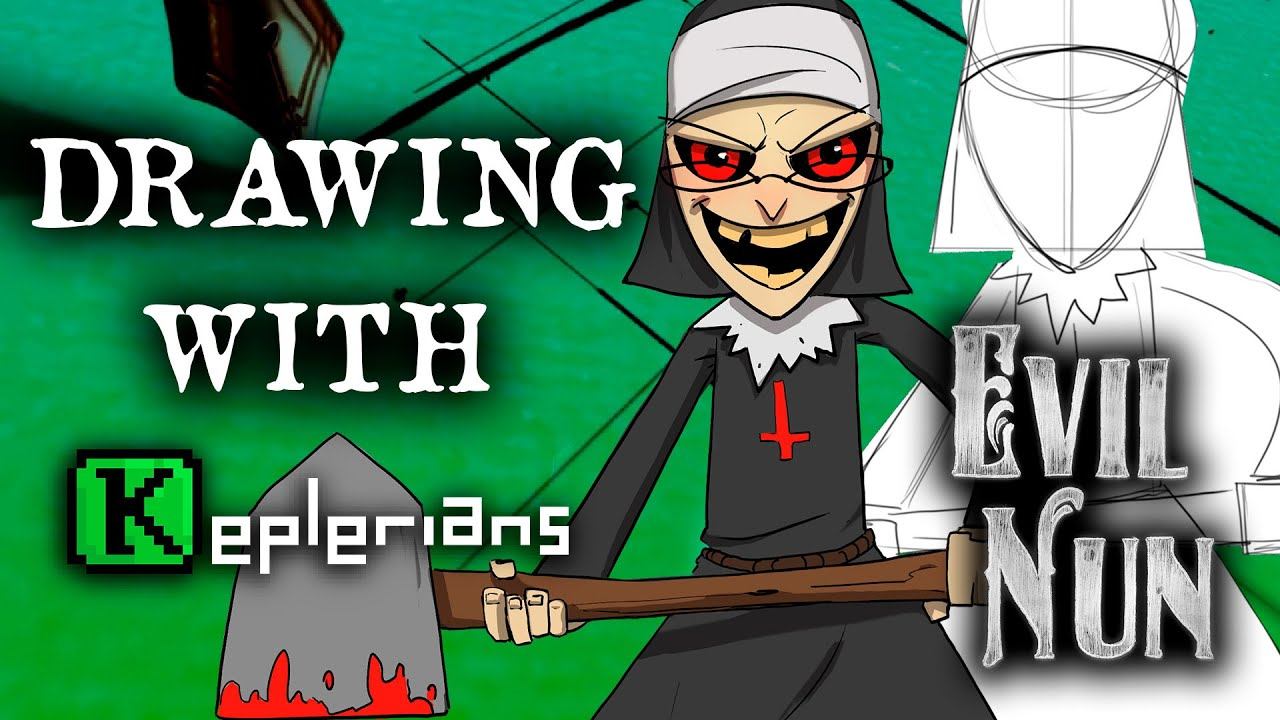 LEARN HOW to DRAW EVIL NUN TRUE ARTIST TECHNIQUES Drawing with Keplerians смотреть онлайн