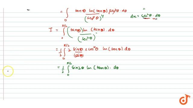 `int_(0)^(oo)(xlnx)/((1+x^2)^2)dx` смотреть онлайн