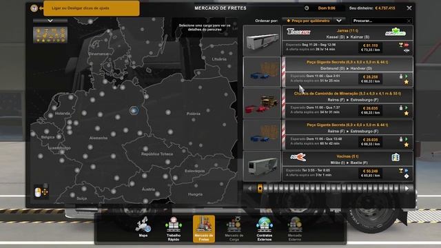 Como Pegar as Cargas da DLCs Heavy Cargo e High Power Cargo no Euro Truck Simulator 2 смотреть онлайн