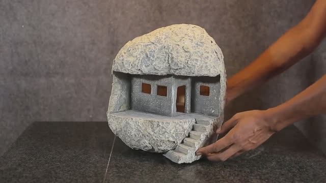 Каменный дом из картона. Как сделать диораму из картона. смотреть онлайн