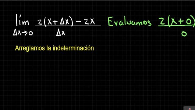 limite cuando Δx tiende a 0 de 2(x+Δx)-2x/Δx LÍMITE INDETERMINADO 0/0 смотреть онлайн