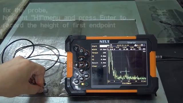 Smartor UT - функция измерения и расчета высоты трещины (Crack Height Measurement Function) смотреть онлайн