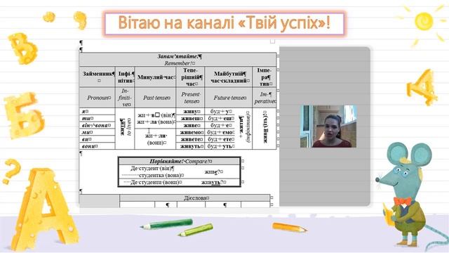 Усе про дієслово: таблиці смотреть онлайн