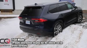 Toyota Grand Highlander Hybrid On-Demand AWD: Trail Mode Snow Test!