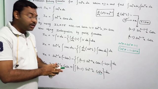 Reduction formula for sin^nx( sin power n x) dx in telugu@maths naresh eclass смотреть онлайн