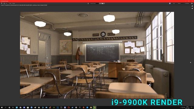 Blender Render [Classroom]: i9-9900K 4.6Ghz + RTX 3070 ( 2560x1440 Resolution ) смотреть онлайн