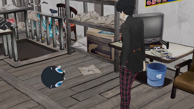 Breakdancing Cat Meme but it's Mona from Persona 5 (Blender 3.0 Animation) смотреть онлайн